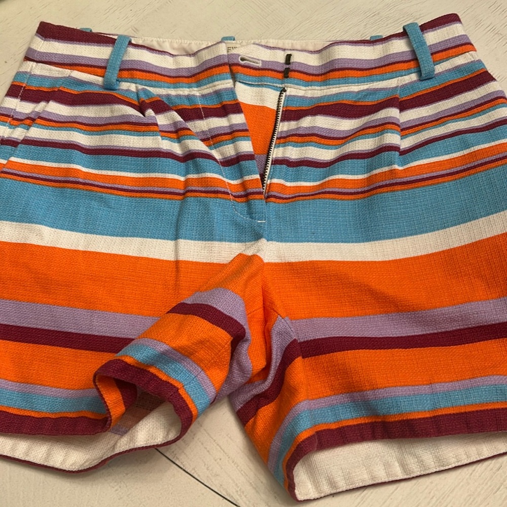 I crew colorful shorts with pockets and belt loop